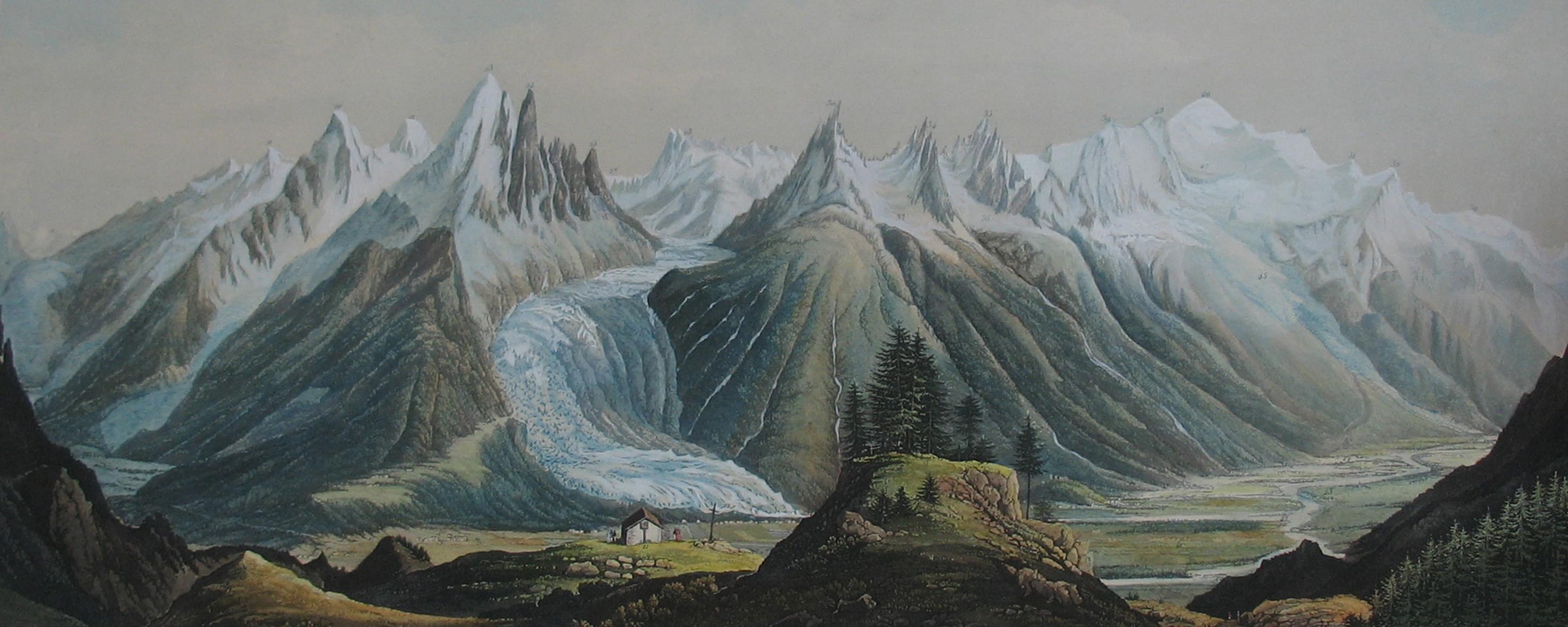 1800-1850 - 575 AG Dubois - Mer de glace - Musee Alpin
